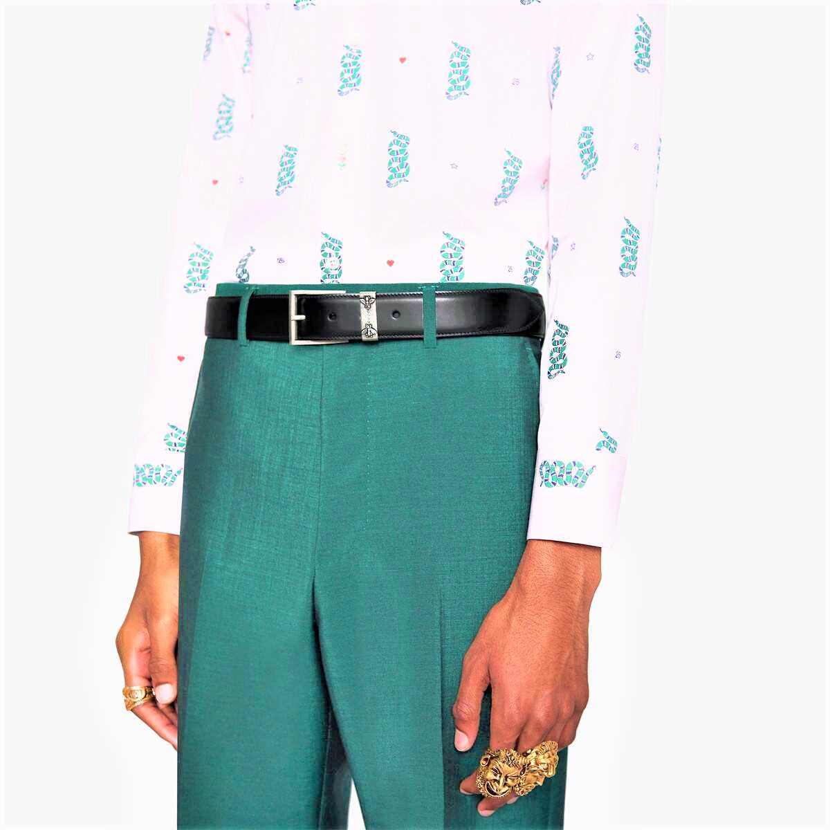 Dây lưng da Gucci nam 495122 DT90N 1000 của hãng Gucci